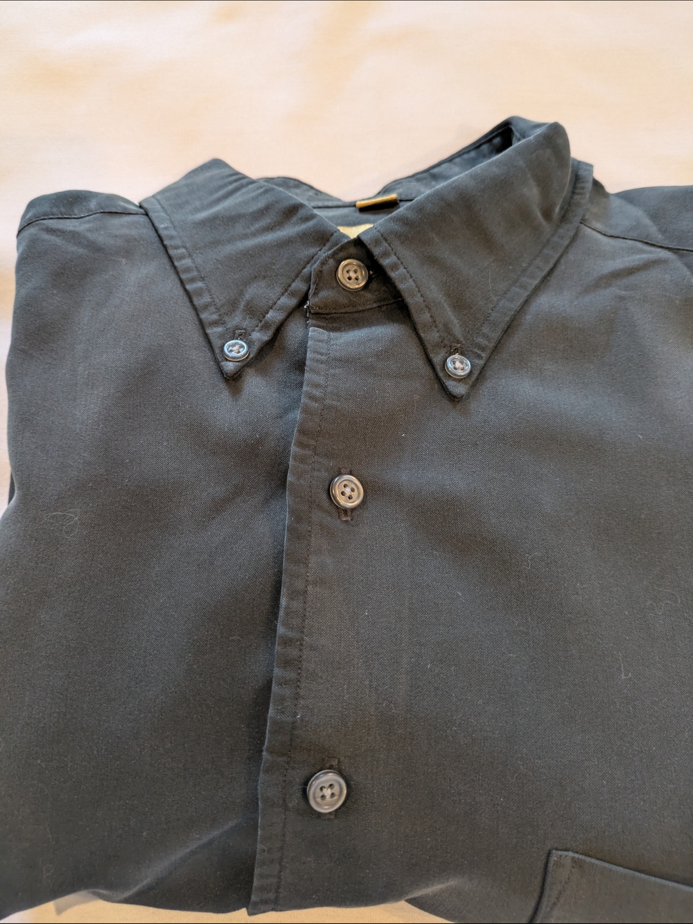 Arrow Men’s Black Button-Down Long Sleeve Dress Shirt Size 16-1/2